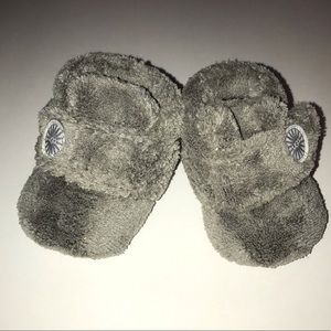 UGG Infant BixBee Booties Gray Size 0/1 - 0-6 Mo.